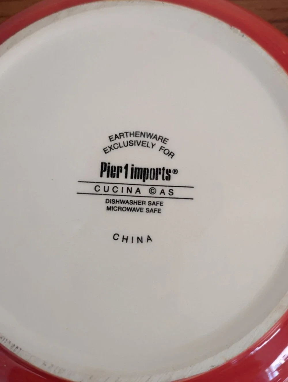 Pier 1 Cucina Olio d'Oliva EarthWare Pasta Bowl